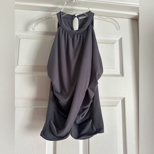 Elegant Ruched Tulip Tank Top